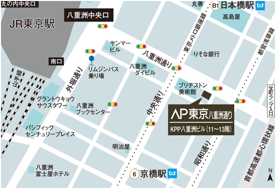 「AP東京八重洲通り」地図