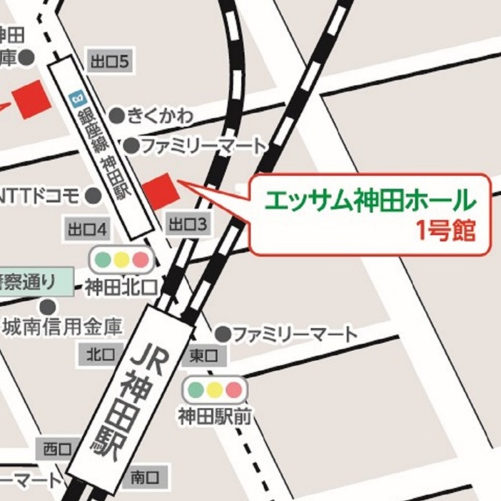 エッサム神田1号館周辺地図